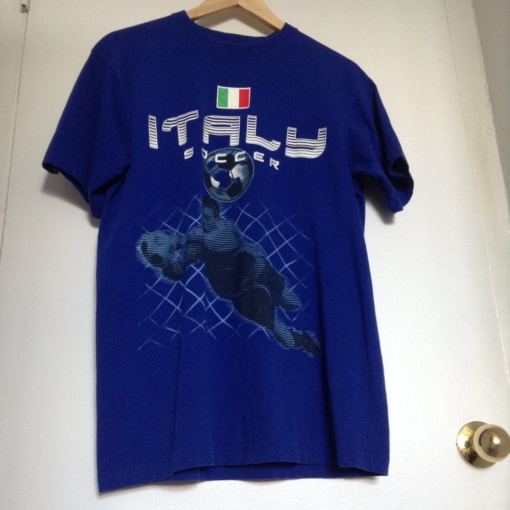 SOGO Men's T-Shirt Italy Soccer, Sz. M